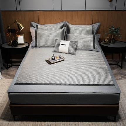 91家纺网 家纺一手货源 找家纺 （总）印季 2025新款织带款加厚养生冰藤席