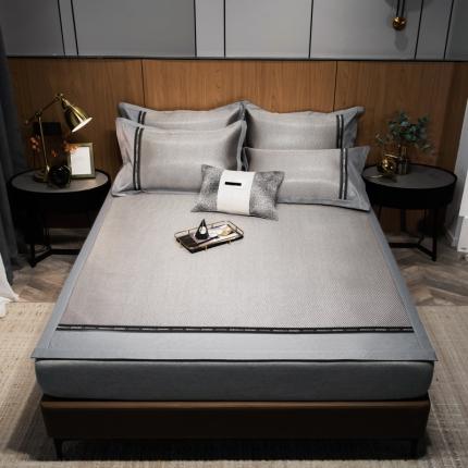 91家纺网 家纺一手货源 找家纺 （总）印季 2025新款织带款加厚养生冰藤席