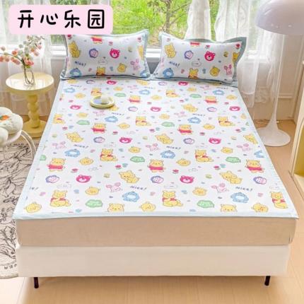 91家纺网 家纺一手货源 找家纺 （总）玖琳家纺 2024新款迪士尼凉感针织复合三明治凉席三件套