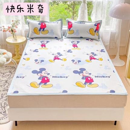 91家纺网 家纺一手货源 找家纺 （总）玖琳家纺 2024新款迪士尼凉感针织复合三明治凉席三件套