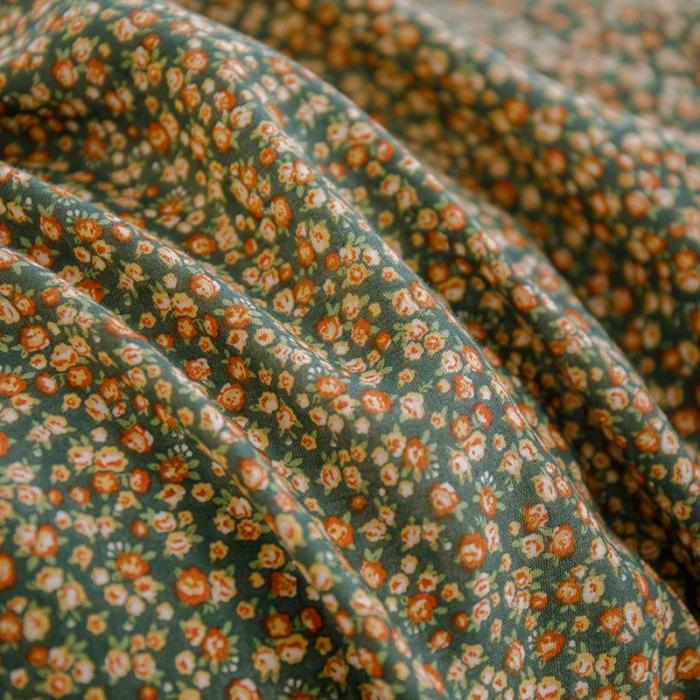 91家纺网 家纺一手货源 找家纺 苏东来2023全棉母婴双层纱印花四件套长绒纯棉麻色织提花磨毛夏被四件套 落英缤纷