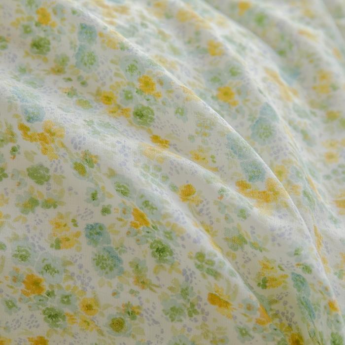 91家纺网 家纺一手货源 找家纺 苏东来2023全棉母婴双层纱印花四件套长绒纯棉麻色织提花磨毛夏被四件套 仲夏