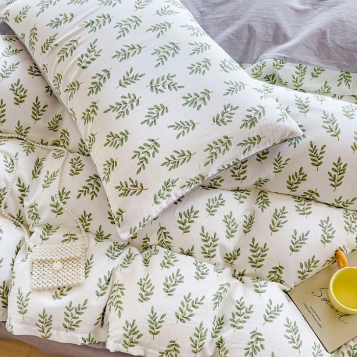 91家纺网 家纺一手货源 找家纺 苏东来2023全棉母婴双层纱印花四件套长绒纯棉麻色织提花磨毛夏被四件套 金枝玉叶