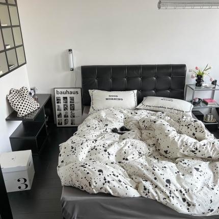 91家纺网 家纺一手货源 找家纺 桃喜 2024新款甜辣潮酷数码印花全棉四件套 水星记