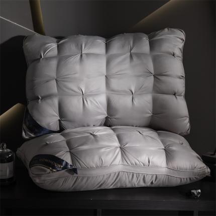 91家纺网 家纺一手货源 找家纺 (总)  皇冠之家 2024新款仿真丝扭花款枕头枕芯