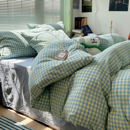 91家纺网 家纺一手货源 找家纺 （总）新款  全棉色织水洗棉三/四件套及单品