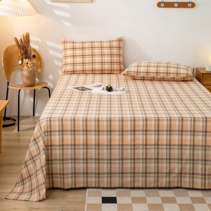 91家纺网 家纺一手货源 找家纺 (总)九沐良品 新款A类色织水洗棉床单