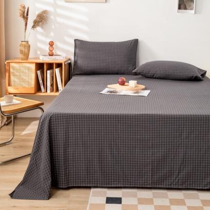 91家纺网 家纺一手货源 找家纺 (总)九沐良品 新款A类色织水洗棉床单