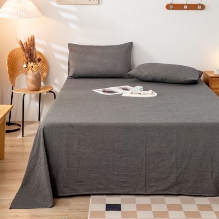 91家纺网 家纺一手货源 找家纺 (总)九沐良品 新款A类色织水洗棉床单