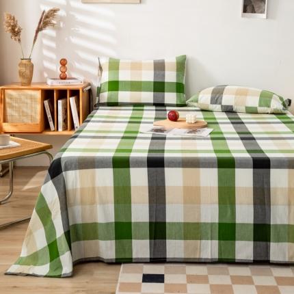 91家纺网 家纺一手货源 找家纺 (总)九沐良品 新款A类色织水洗棉床单