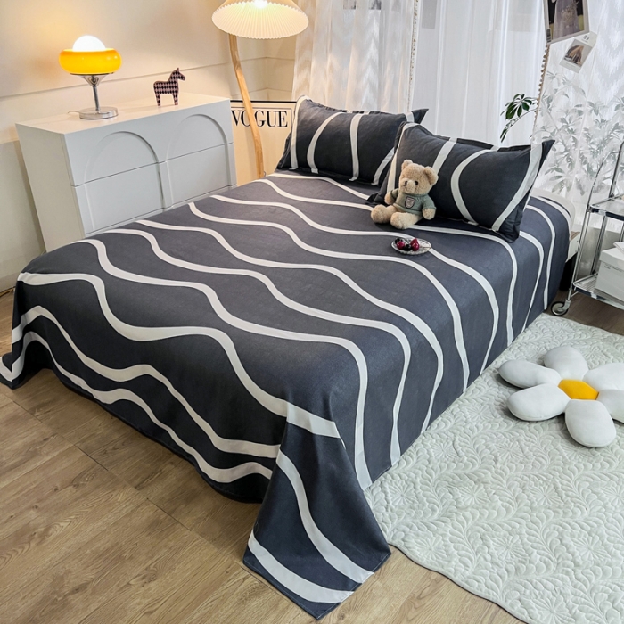 91家纺网 家纺一手货源 找家纺 维娜斯 2023新款芦荟棉单床单 首尔之约