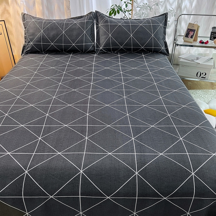 91家纺网 家纺一手货源 找家纺 维娜斯 2023新款芦荟棉单床单 简约格调