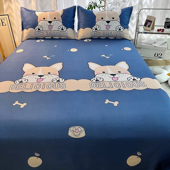 91家纺网 家纺一手货源 找家纺 维娜斯 2023新款芦荟棉单床单 欢乐时刻