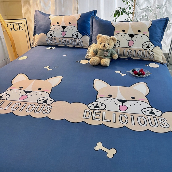 91家纺网 家纺一手货源 找家纺 维娜斯 2023新款芦荟棉单床单 欢乐时刻