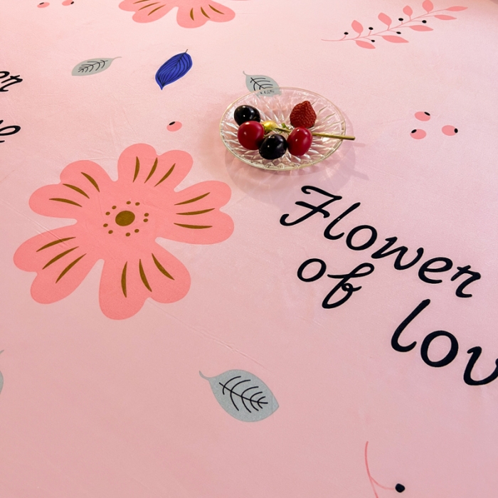 91家纺网 家纺一手货源 找家纺 维娜斯 2023新款芦荟棉单床单 花漾