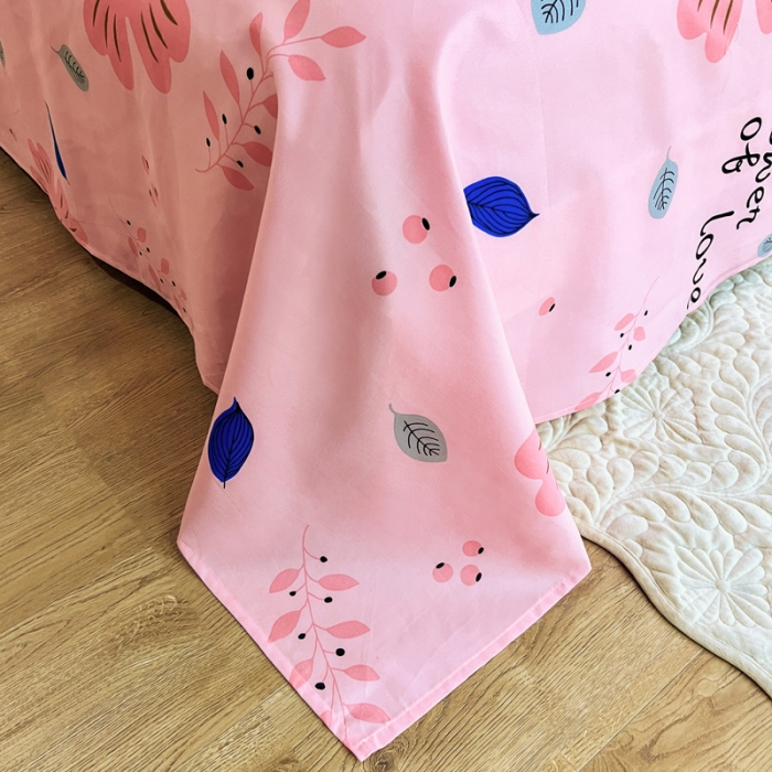 91家纺网 家纺一手货源 找家纺 维娜斯 2023新款芦荟棉单床单 花漾