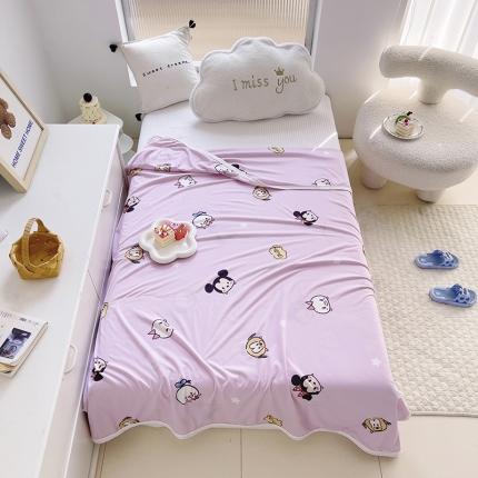 91家纺网 家纺一手货源 找家纺 潮邦2025新款A类多功能针织棉童毯 缤纷乐园-粉