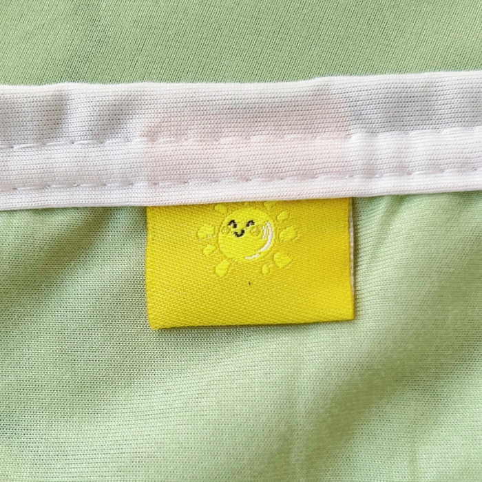 91家纺网 家纺一手货源 找家纺 潮邦2025新款A类多功能针织棉童毯 AB熊猫-绿