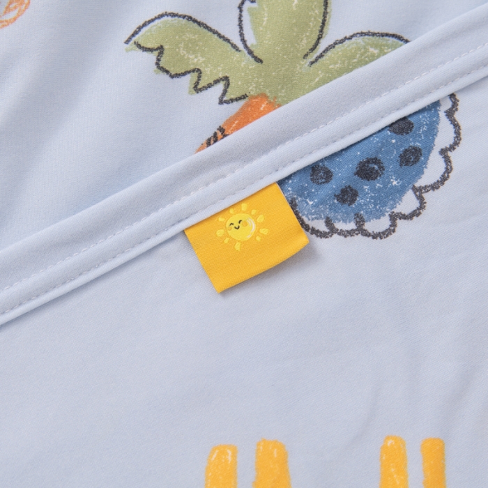 91家纺网 家纺一手货源 找家纺 潮邦2025新款A类多功能针织棉童毯 动物乐园