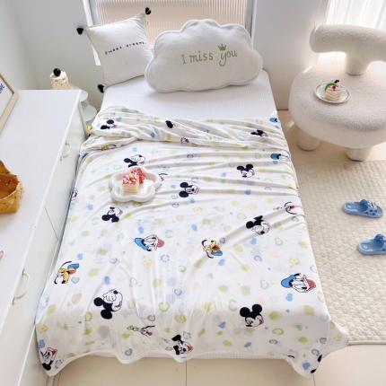 潮邦 2025新款A类多功能针织棉童毯盖毯子毛毯 欢乐米奇