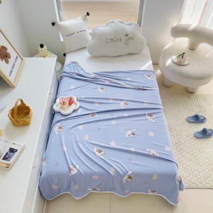 潮邦 2025新款A类多功能针织棉童毯盖毯子毛毯 萌宠兔兔