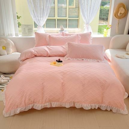 91家纺网 家纺一手货源 找家纺 沐慕 2023新款四件套芝芝系列 芝芝莓莓