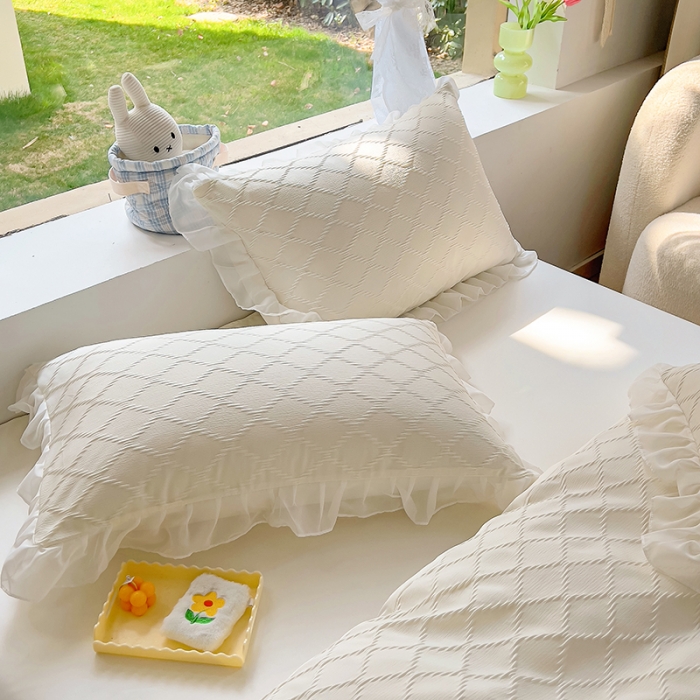 91家纺网 家纺一手货源 找家纺 沐慕 2023新款四件套芝芝系列 芝芝茉莉