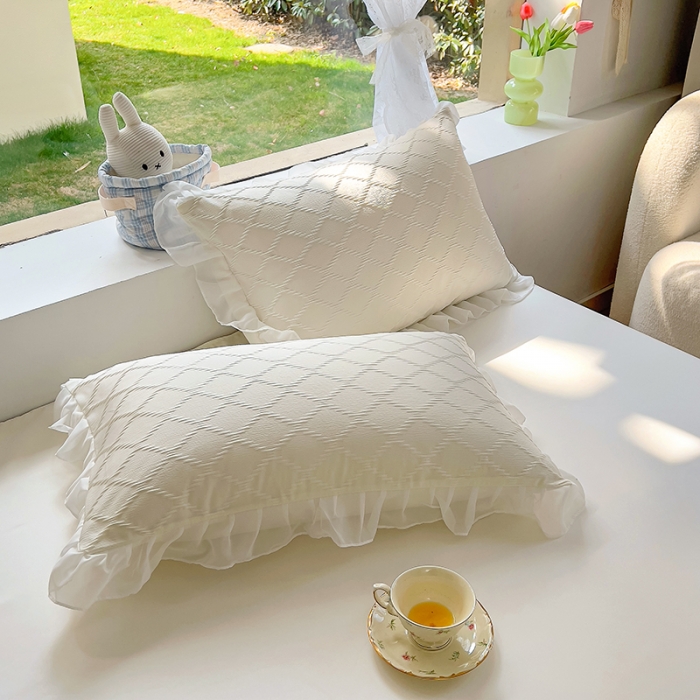 91家纺网 家纺一手货源 找家纺 沐慕 2023新款四件套芝芝系列 芝芝茉莉