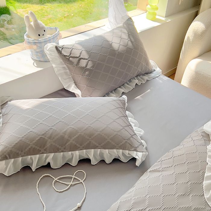 91家纺网 家纺一手货源 找家纺 沐慕 2023新款四件套芝芝系列 芝芝乌龙