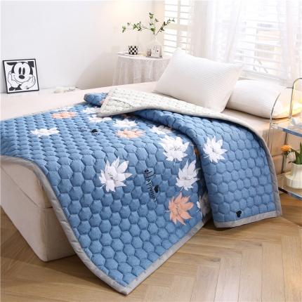 91家纺网 家纺一手货源 找家纺 （总）东宇床垫 2023新款亲肤磨毛四季款夹棉薄款床垫床褥