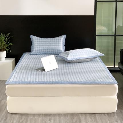 91家纺网 家纺一手货源 找家纺 （总）沐慕 2023新款提花冰丝席