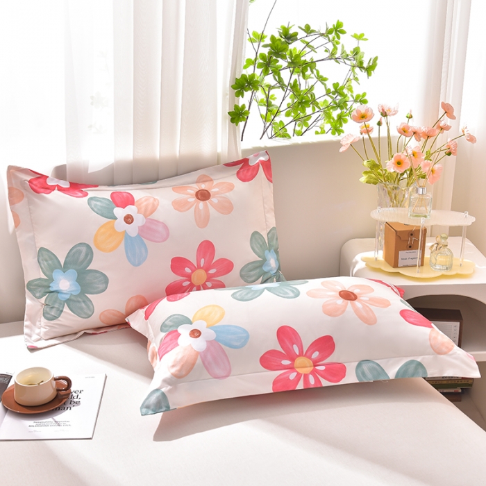 91家纺网 家纺一手货源 找家纺 （总）圣楚家纺 2024新款亲肤水洗棉枕套