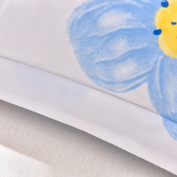 91家纺网 家纺一手货源 找家纺 圣楚家纺 2024新款亲肤水洗棉枕套 海棠