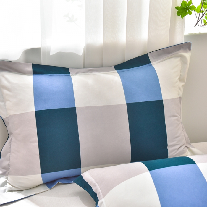 91家纺网 家纺一手货源 找家纺 圣楚家纺 2024新款亲肤水洗棉枕套 幽兰