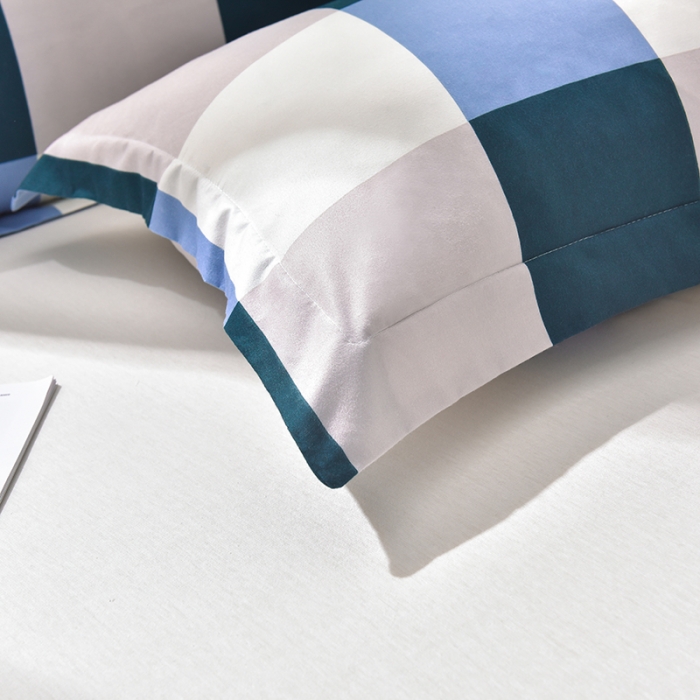 91家纺网 家纺一手货源 找家纺 圣楚家纺 2024新款亲肤水洗棉枕套 幽兰