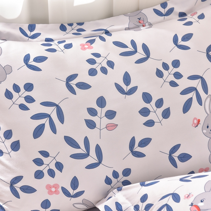 91家纺网 家纺一手货源 找家纺 圣楚家纺 2024新款亲肤水洗棉枕套 遇见春天