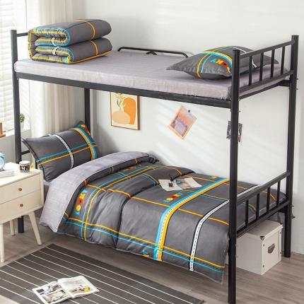 91家纺网 家纺一手货源 找家纺 曼璐家纺 2025芦荟棉学生寝室架子床套件宿舍1.5幸运格