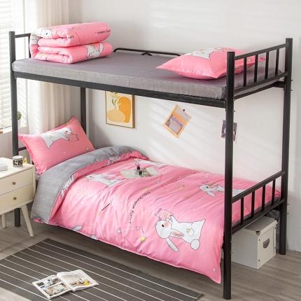 91家纺网 家纺一手货源 找家纺 曼璐家纺 2025芦荟棉学生寝室架子床套件宿舍1.5许愿兔