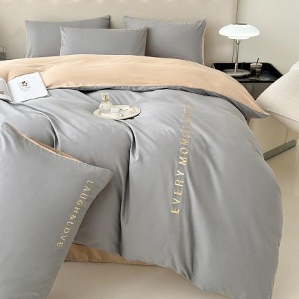 91家纺网 家纺一手货源 找家纺 （总）金牛座 2025新款40S精梳长绒棉全棉刺绣四件套艾文系列