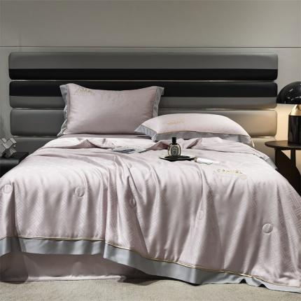 91家纺网 家纺一手货源 找家纺 总头等舱100支莱赛尔A类大提花55%大豆抗菌夏被夏凉被（配包装）