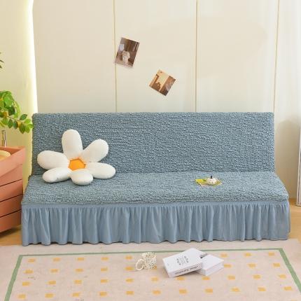 91家纺网 家纺一手货源 找家纺 （总）启博家纺 2023新款高端日式皱皱布奶油云纱裙边沙发床套