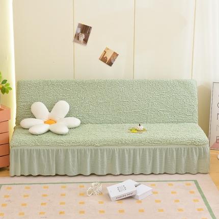 91家纺网 家纺一手货源 找家纺 （总）启博家纺 2023新款高端日式皱皱布奶油云纱裙边沙发床套