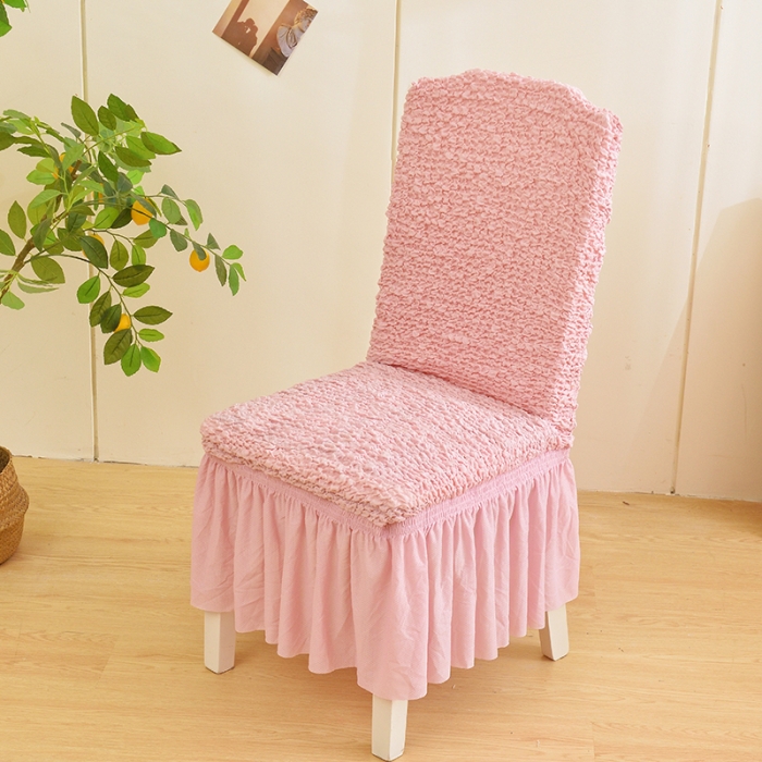 91家纺网 家纺一手货源 找家纺 （总）启博家纺 2023新款高端日式皱皱布奶油云纱系列松紧款椅子套