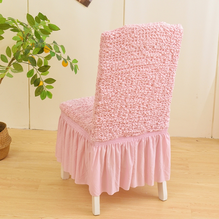 91家纺网 家纺一手货源 找家纺 （总）启博家纺 2023新款高端日式皱皱布奶油云纱系列松紧款椅子套