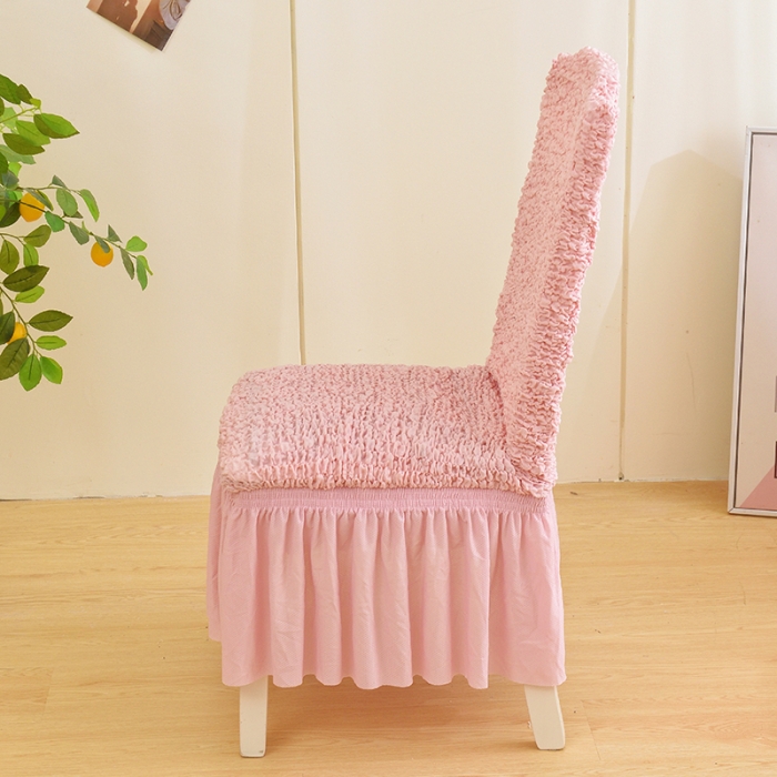 91家纺网 家纺一手货源 找家纺 （总）启博家纺 2023新款高端日式皱皱布奶油云纱系列松紧款椅子套