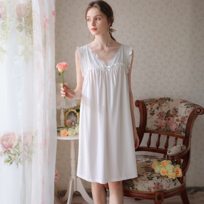 91家纺网 家纺一手货源 找家纺 洛兰沙 2023新款389无袖睡裙