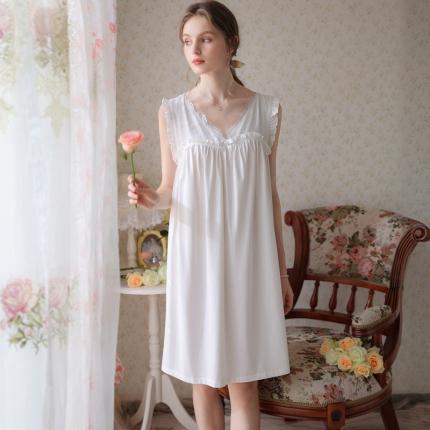 91家纺网 家纺一手货源 找家纺 洛兰沙 2023新款389无袖睡裙