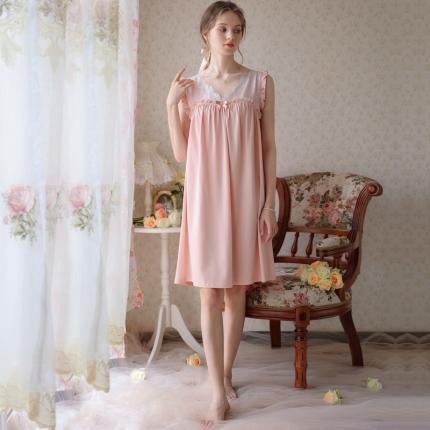 91家纺网 家纺一手货源 找家纺 洛兰沙 2023新款389无袖睡裙