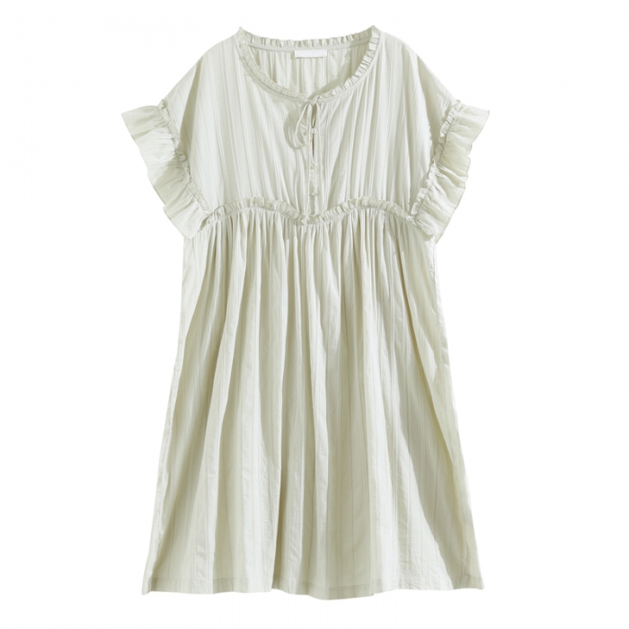 91家纺网 家纺一手货源 找家纺 洛兰沙 2023新款403绿色睡裙