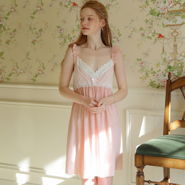 91家纺网 家纺一手货源 找家纺 洛兰沙 2023新款404粉色吊带